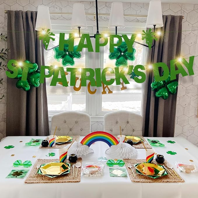 129Pcs DIY Custom Letter Banner Glitter Customizable Banner Kit DIY Happy - Image 6