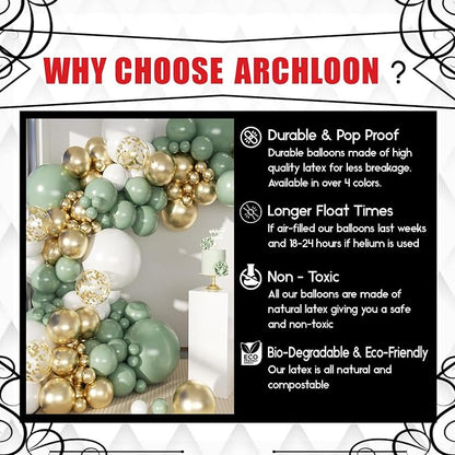 Archloon Sage Green Balloon Arch Kit - Image 5
