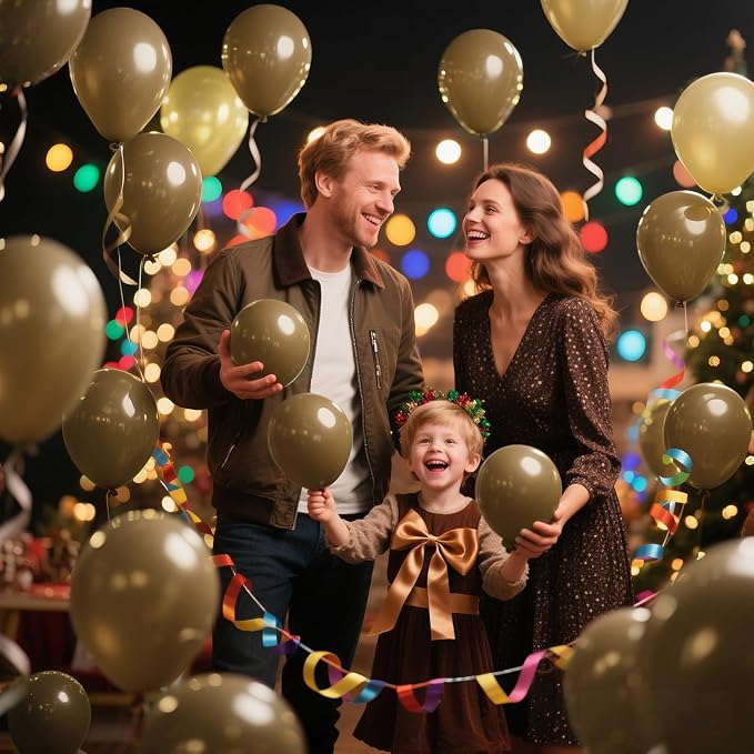 200pcs Brown Balloons 5 Inch, Small Mini Latex Balloons - Image 5