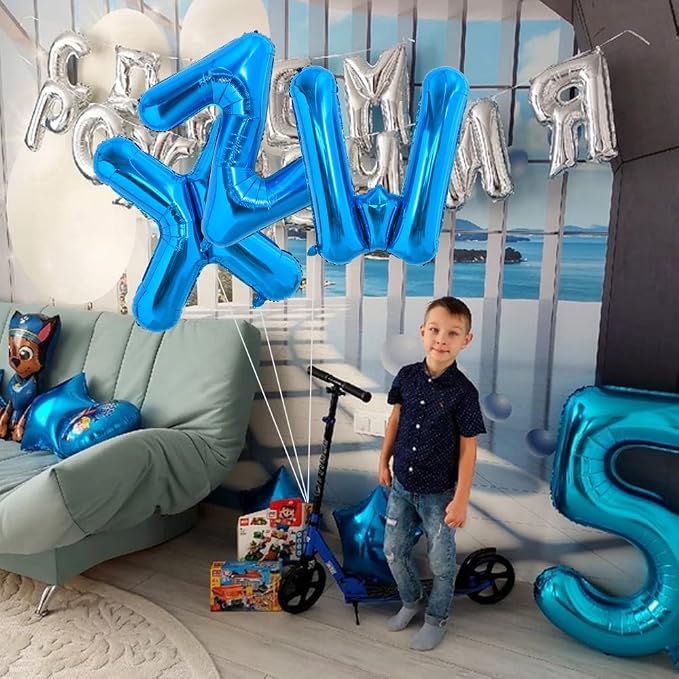 TONIFUL 40 Inch Large Blue Letter Z Foil Balloons Alphabet Balloons | Giant - Image 5