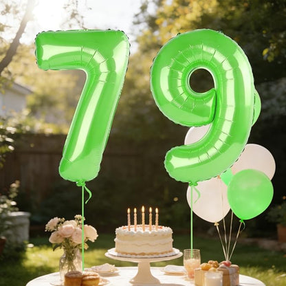 40 Inch Number 79 Balloons for 79th Birthday Party Decorations, 0-100 Fruit - Image 3