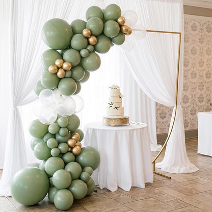 50pcs Sage Green Balloons, 12inch Matte Boho Green Balloons | Balloons - Image 5
