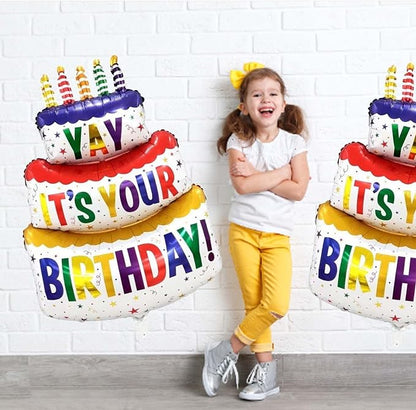 2pcs Happy Birthday Balloon Big 41" Foil Inflated Mylar Balloons - Image 4