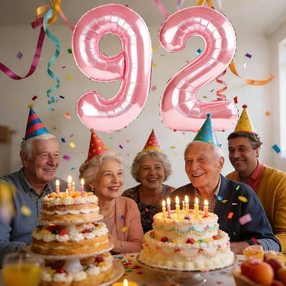 40 Inch Number 92 Balloons for 92nd Birthday Party Decorations, 0-100 Jewelry - Image 2