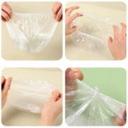 200 PCS Disposable Shower Caps – Large, Thickened & Waterproof Plastic Hair Bath Caps for Women & Men – Reusable Travel Essentials for Spa, Hotel, Salon, Home & Deep Conditioning (18.1 Inches, Clear)