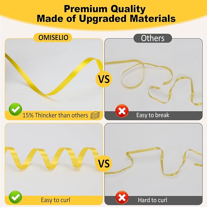 Yellow Ribbon - 500 Yard Crimped Curly Ribbon - Image 4