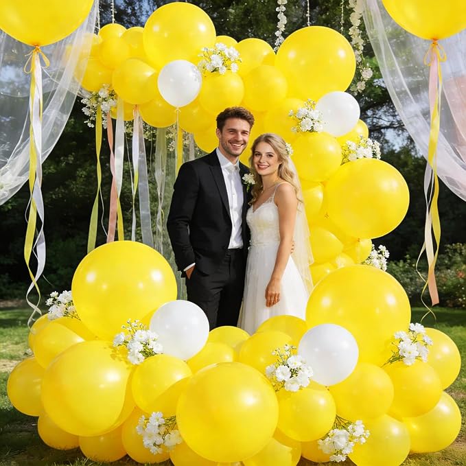 32Pcs Yellow Big Balloons 18 Inch, Round Large Latex Party Balloons - Image 6