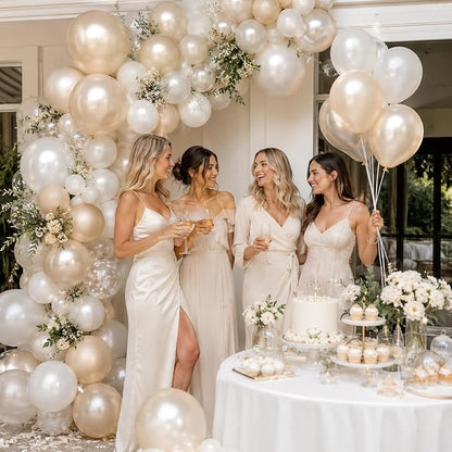 Pearl White Balloons - Image 3