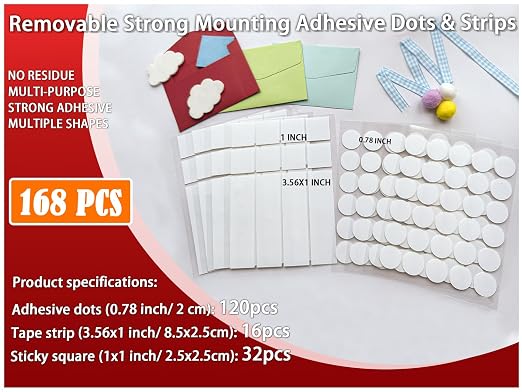 Double Sided Sticky Tape, No Glue Residue Removable Stickers - Image 7