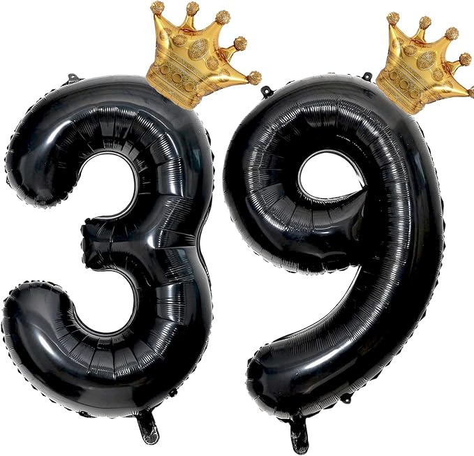 40 inch Large Black 39 Balloon Number by Unknown