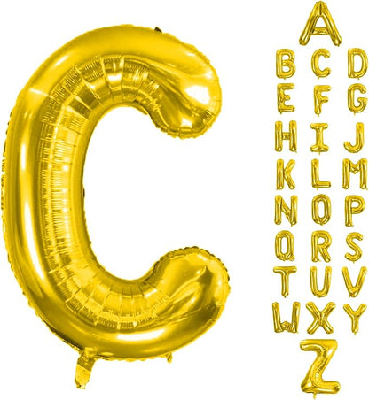Letter Balloons Gold 40 Inch C Large Giant Big Foil Mylar Balloon | by Unknown