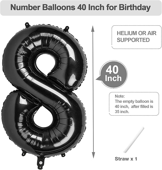 Number Foil Balloons 40 Inch 7 Balloon - Image 5