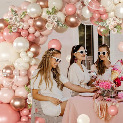 Dusty Pink Balloon Arch Kit Retro Blush Pink Balloon Garland Kit | 126Pcs - Image 3