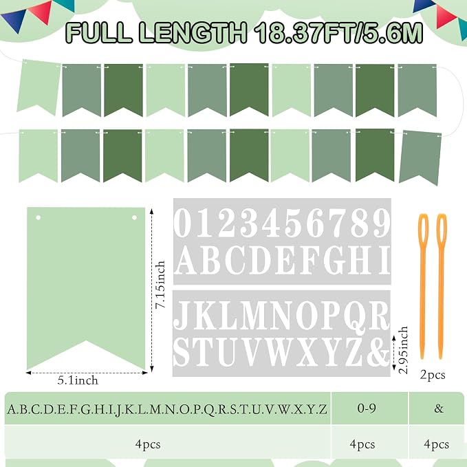 Mooliwe 171 Pcs DIY Custom Banner Kit Make Your Own Customizable Sign - Image 2