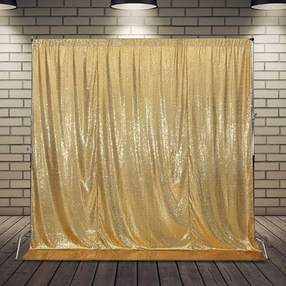 SquarePie 20x10ft Gold Sequin Backdrop, High Density Non-Transparent Glitter - Image 8