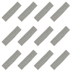 Kenz Laurenz Soft and Stretchy Elastic Cotton Headbands, Pack of 12, Light Grey