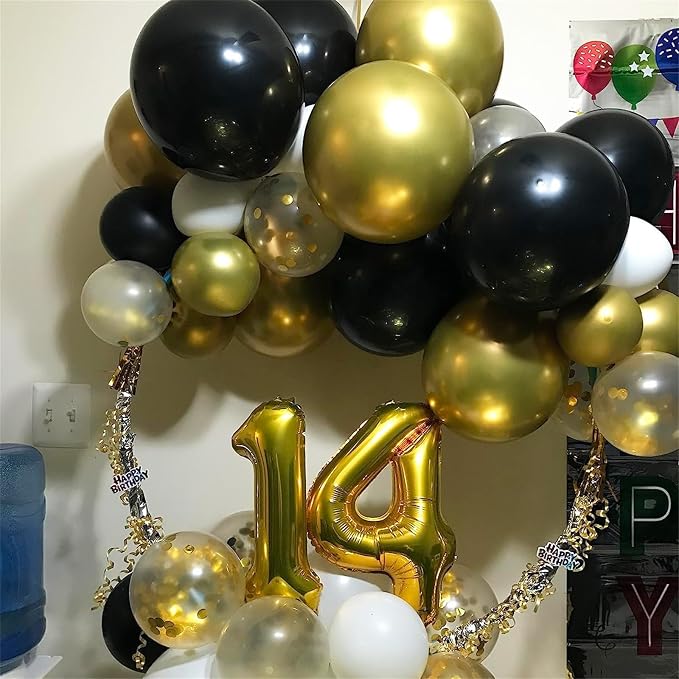 Balloons Gold and Black - Image 5