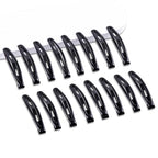 16 PCS Snap Hair Clips Metal Barrettes for Women Non Slip Barrettes for Thick and Thin Fine Hair,Bright Black,2.36 x 0.43 Inches.