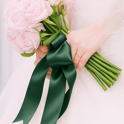 30Yards 1 1/2In Dark Green Ribbon - Image 4