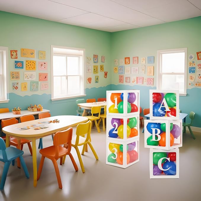 Zhanmai 6 Pcs Letters Numbers Boxes Balloon - Image 5