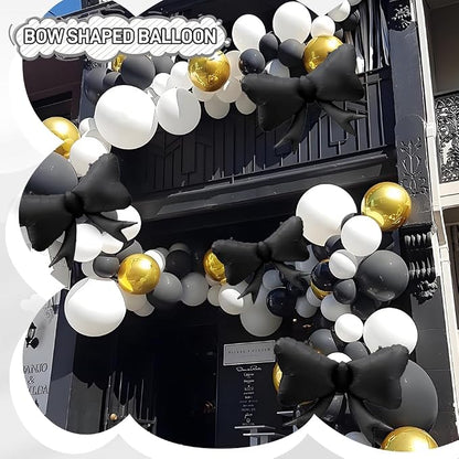 4pcs Jumbo Oversized Ribbon Balloons Coquette Bow Balloons Bow Party Coquette - Image 2