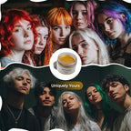 SOVONCARE Gold Temporary Hair Color Wax Washable Hair Dye for Men & Women, All-Day Hold Disposable Hair Styling Clays for Party, Cosplay & Daily 4.23 oz