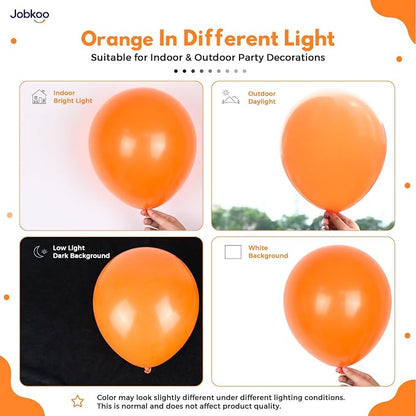 Jobkoo Orange Balloons 12 Inch - Image 3