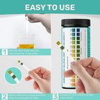 pH Test Strips for Urine and Saliva - 150 Litmus Paper pH Test Strips with Ebook, Quick & Easy pH Level Testing from 4.5-9.0, Ultimate Acidity Test Kit from JNW Direct