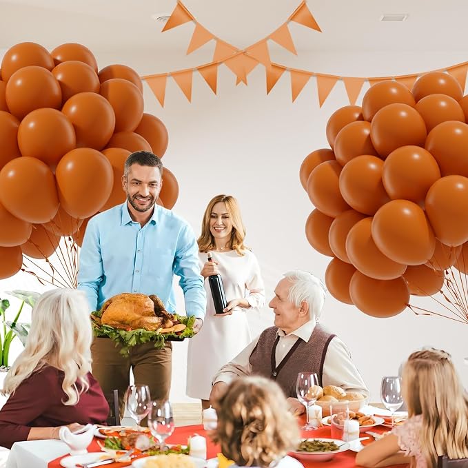 Burnt Orange Balloons 12inch, Burnt Orange Latex Balloons 50pcs Party Balloon - Image 6