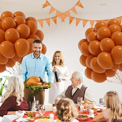 Burnt Orange Balloons 12inch, Burnt Orange Latex Balloons 50pcs Party Balloon - Image 6