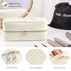 Hair Tools Travel Case with Black Hair Dryer Bag, Large Hair Tools Travel Carrying Case for Shark FlexStyle/SmoothStyle - Hair Air Wrap Dryer Storage Case Flat Curling Iron Travel Organizer