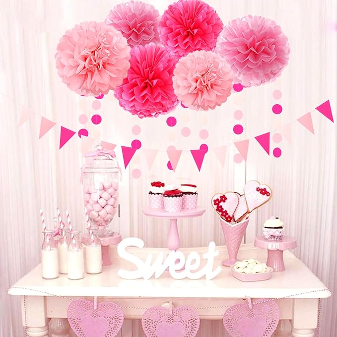 Galentines Valentines-Day Hot-Pink Party-Decorations - Image 6