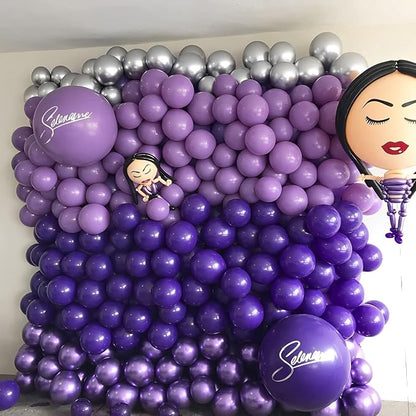 Voircoloria 105pcs Dark Purple Party Latex Balloons, 12inch | - Image 5
