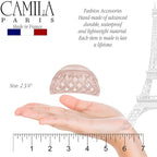 Camila Paris CP3205 French Hair Clip for Women for Thick Volume Hair, no Pulling or Damage, 2.75 in Girls Hair Claw Clips Jaw Fashion Durable and Styling Hair Accessories for Women, Made in France