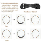 White Headband Designed for Eyewear,Flex No Pressure Comfortable Hair Band for Womens Sisters Girls Gifts