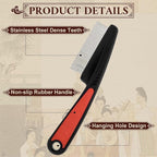 Dandruff Comb, Stainless Steel Fine Tooth Comb, Dandruff Remover, Scalp Sweep Detoxing, Multifunctional Hairbrush