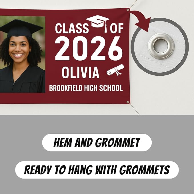 Custom Graduation Banner Class of 2026 - Image 3