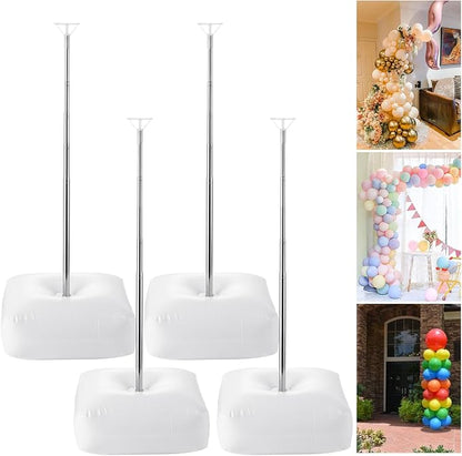 4Pcs Balloon Column Stand, 6.8 Feet Adjustable Balloon Stand, Balloon Holders by LDXDRU