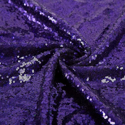 JYFLZQ Purple Sequin Backdrop Curtains 2ft x 8ft 2 Panels Glitter Photo Booth - Image 8