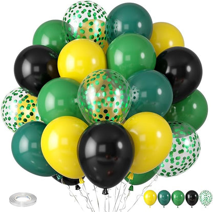 Green and Yellow Balloons, Tractor Balloons Football Sport Theme Balloon by Paready
