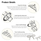 Wave Metal Hair Clips Silver Wavy Hair Claw Clip Hair Claws Strong Hold Nonslip Hair Jaw Clips for Thin Thick Hair Stylish Hair Accessories for Women Girls