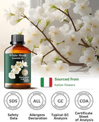 Mumianhua White Musk Oil 100% Pure- Therapeutic Grade Aromatherapy White Musk Essential Oil for Diffuser, Skin & Body Care, Women & Men, Natural Perfume & Candle Making 3.38 Fl Oz