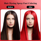 Temporary Hair Color Spray, Red Hair Dye, Hair Color For Women, Temporary Hair Dye, Washable, Easy To Colour, Mild Formula, Suitable For Various Hair Types, Works On All Hair Colors 120ml