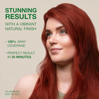 Naturigin Permanent Red Hair Dye - 7.55 Intense Red, Ammonia Free, 100% Gray Coverage, Nourishing Natural Formula, For All Hair Types, Long-Lasting, Vegan & Cruelty-Free, 1 Pack