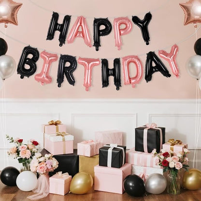 Happy Birthday Balloons Banner, Foil Balloon Personalized Name Letters Balloons - Image 2