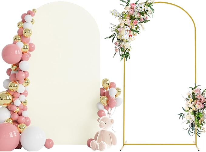 7.2FT Arch Backdrop Stand and Cover Set, Arch Stand by Wokceer