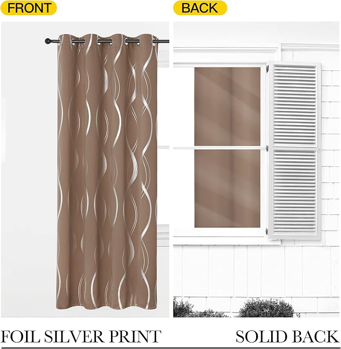 NICETOWN Bedroom Blackout Curtains Panels - Image 6