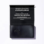 slip King Pure Silk Pillow Case - 100% Pure 22 Momme Mulberry Silk - King Size Standard Pillow Case -Anti-BedHead, Anti-Sleep Crease, Black (20" x 36")