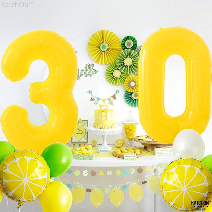 KatchOn Yellow 0 Balloon Number 40 Inch | yellow Number Balloons, Zero Balloon - Image 6