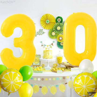 KatchOn Yellow 0 Balloon Number 40 Inch | yellow Number Balloons, Zero Balloon - Image 6